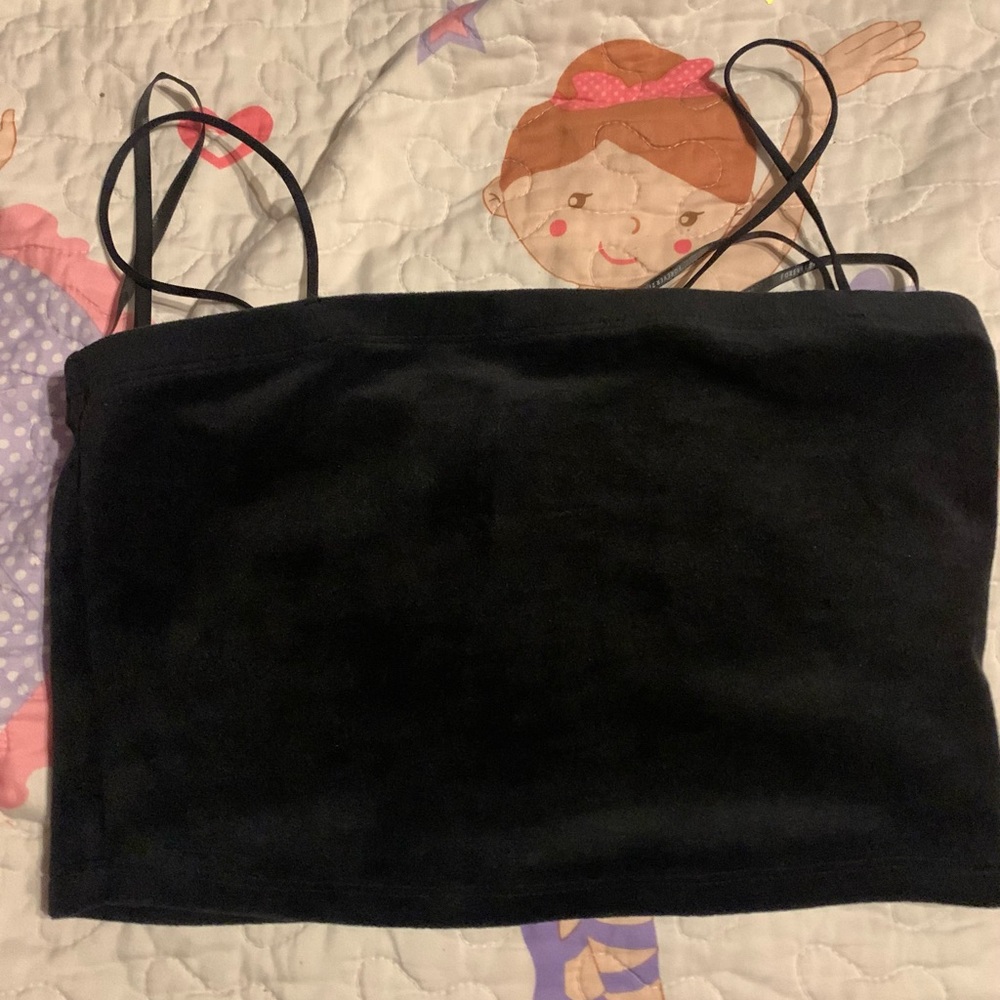 Velvet Cropped Top